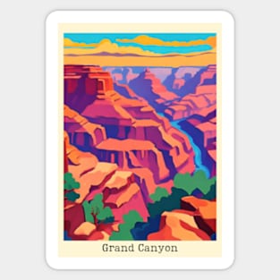 fauvism art of grand canyon usa 2 Sticker